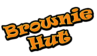playful brownie hut logo design